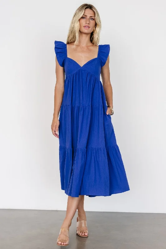 Seize Bargains Aria Back Tie Dress | Blue