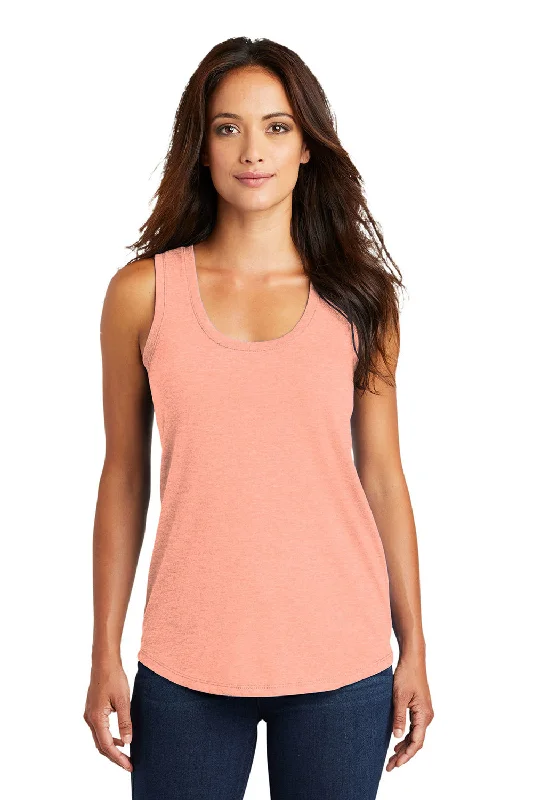 Women's Stylish Outdoor Outfit District Womens Perfect Tri Tank Top - Heather Dusty Peach