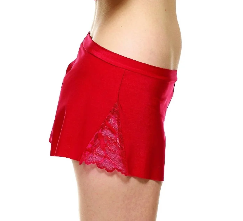 Women's Contemporary Apparel Women's Love + Lust Tap Short In Ruby Red