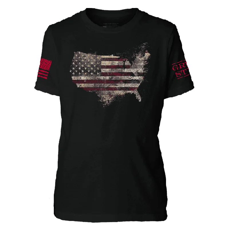 Additional Time-Limited Offers Youth Red Blood Nation T-Shirt - Black