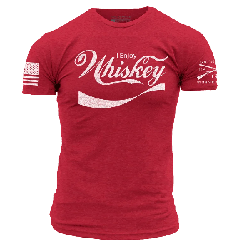 The Latest Fashion Trends Enjoy Whiskey T-Shirt - Red