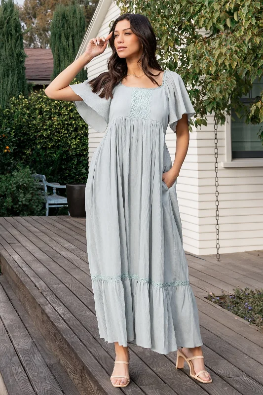 Women's Elegant Clothes Maeve Maxi Dress | Dusty Sage