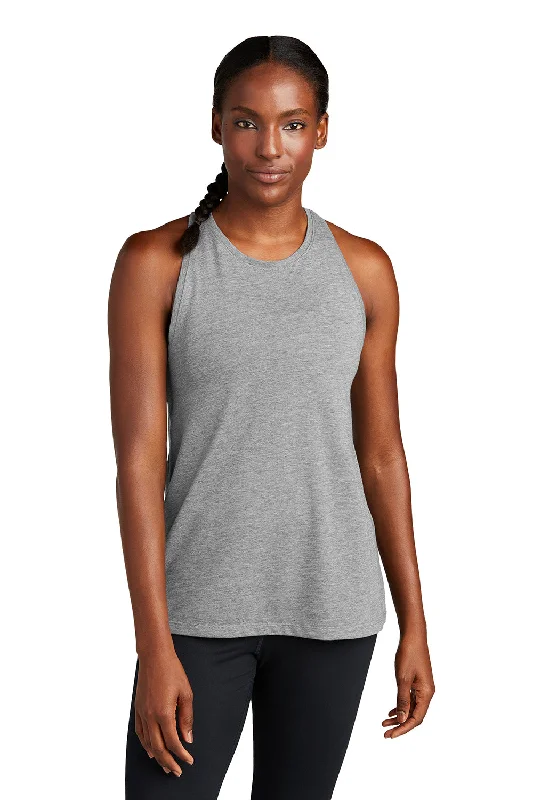 Classic Women's Apparel Sport-Tek Womens Moisture Wicking Tank Top - Heather Light Grey