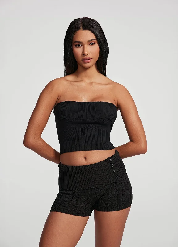 Affordable Women's Attire Cable Knit Micro Shorts