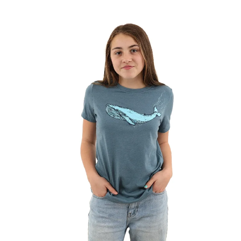 Budget Friendly Women's Blue Whale T Shirt