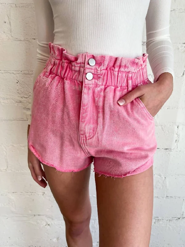 The Latest Trends Nailed It Denim Short In Pink