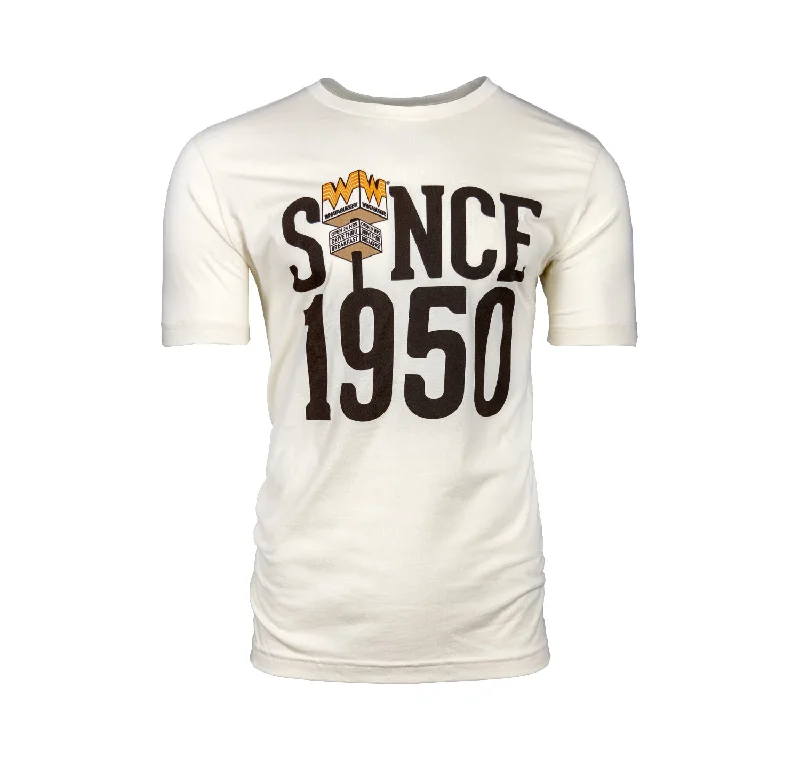 Trendy Athleisure Clothing For Women Since 1950 Cream Tee