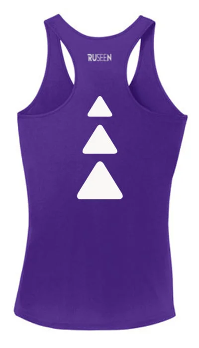 Women's Casual Garments Women's Reflective Tank Top - Triangles