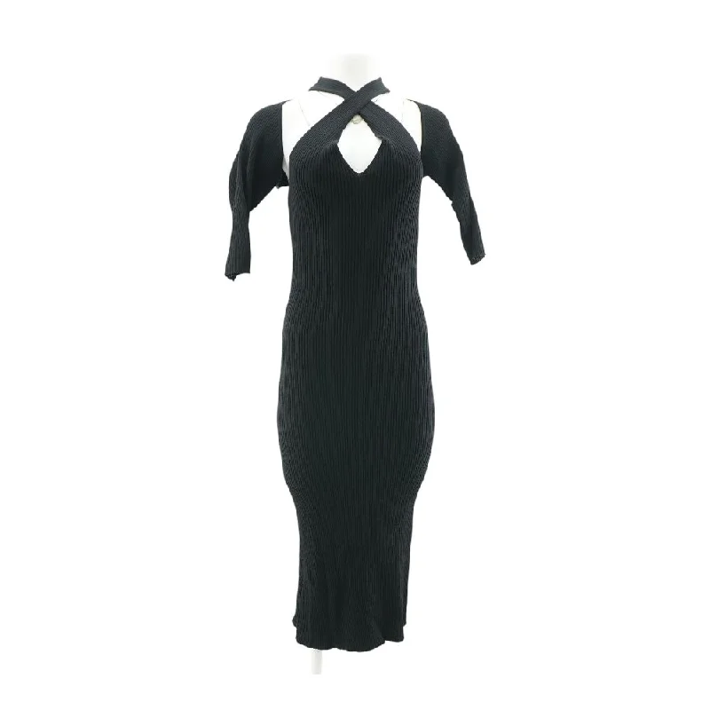 Women's Clothes And Garments Black Solid Maxi Dress