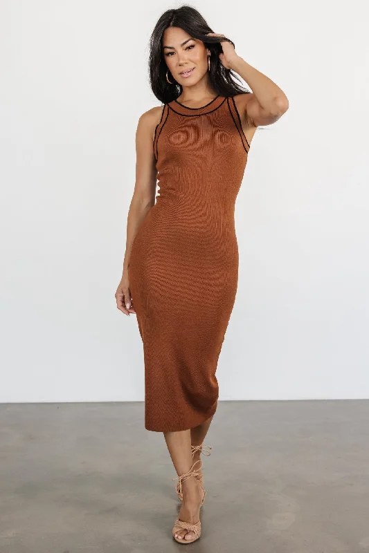 Urban Style Promotions Tove Knit Tank Midi Dress | Copper