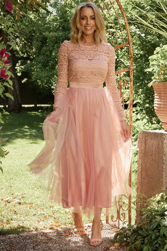 Vintage-Inspired Garments Lonnie Tulle Dress | Blush