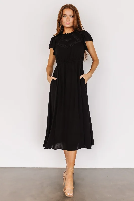 Quick Grab Deals Prestyn Midi Dress | Black