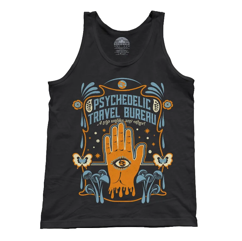 Women's Formal Event Outfit Unisex Psychedelic Travel Bureau Tank Top