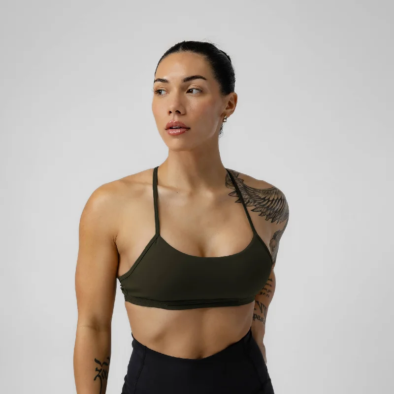 Ride The Style Wave Strategy Bra - Forest Green