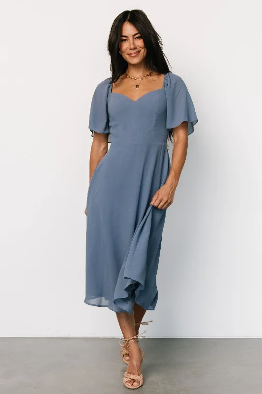 New Season Fashion Preview Colette Sweetheart Midi Dress | Whisper Blue