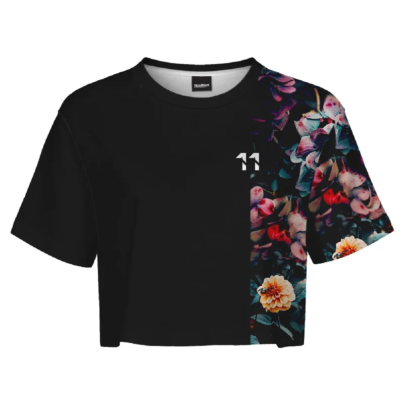 Women's Tailored Outfit Vintage Flowers Crop Top