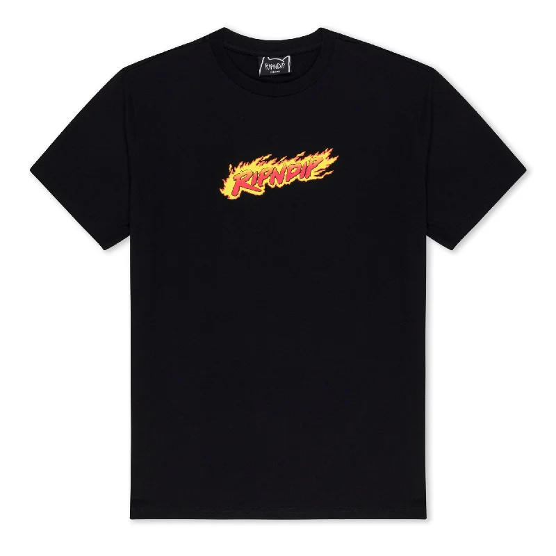 Comfortable Chic Break Loose Tee (Black )