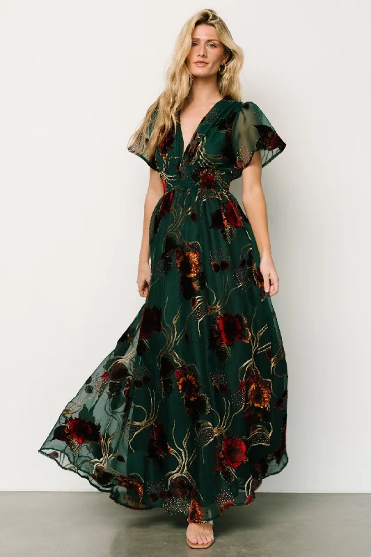 Women's Seasonal Clothes Valen Maxi Dress | Jade Multi