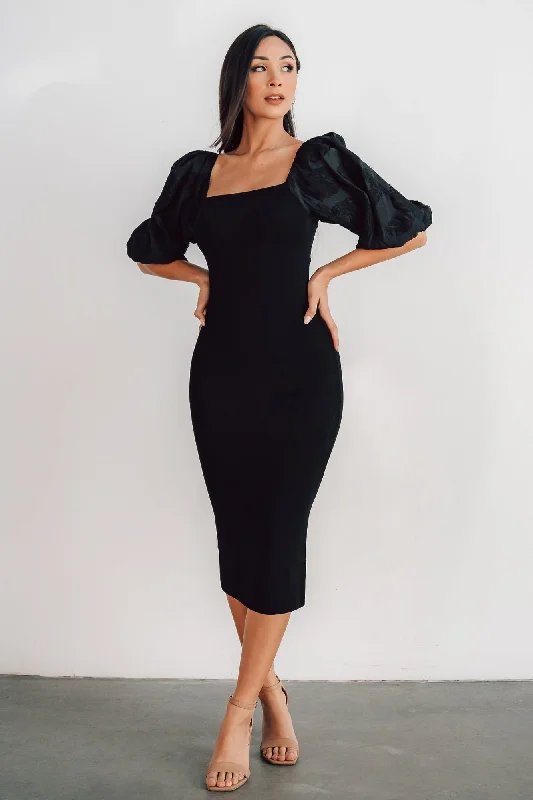 Limited Stock, Big Discounts Weyland Bodycon Midi Dress | Black