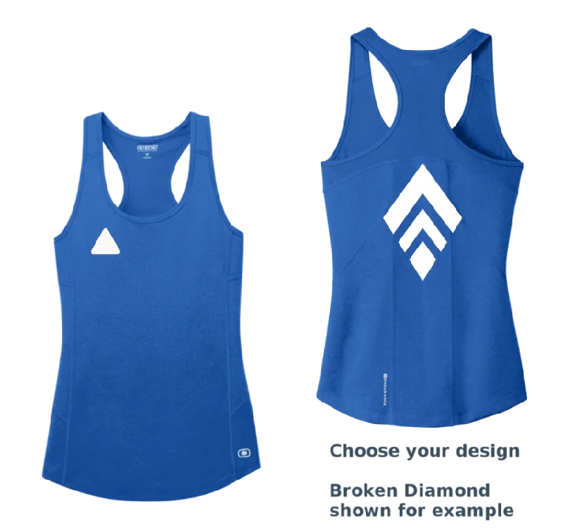 Chic Women's Garments Women's Reflective Tank Top Electric Blue - Choose your design