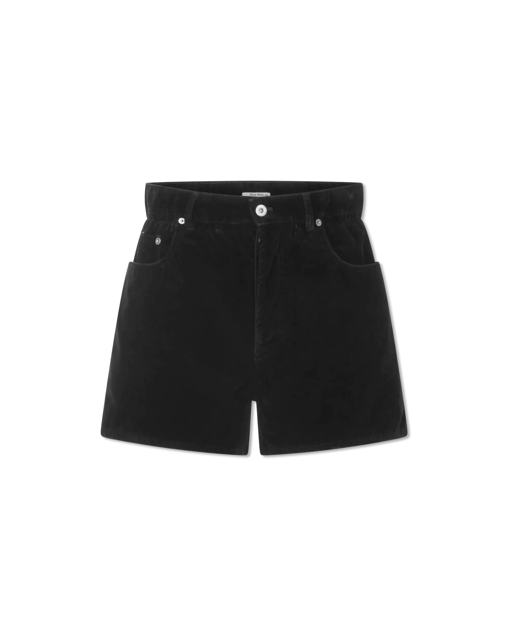 Huge Discounts This Week Paperbag Waist Velvet Shorts