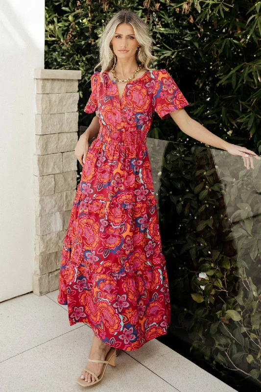 Winter Warehouse Sale Palmer Tiered Maxi Dress | Multi Floral