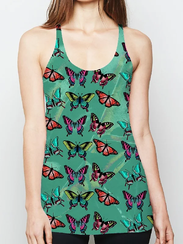 Classic Modern Offers Emerald Butterfly Racerback Tank Top