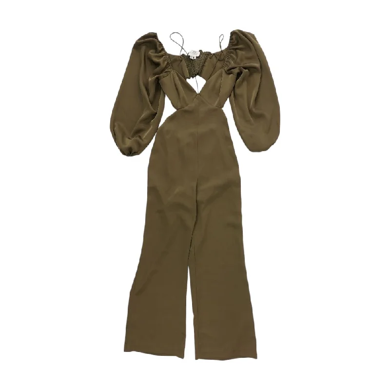 Style Breakthroughs Green Solid Jumpsuit