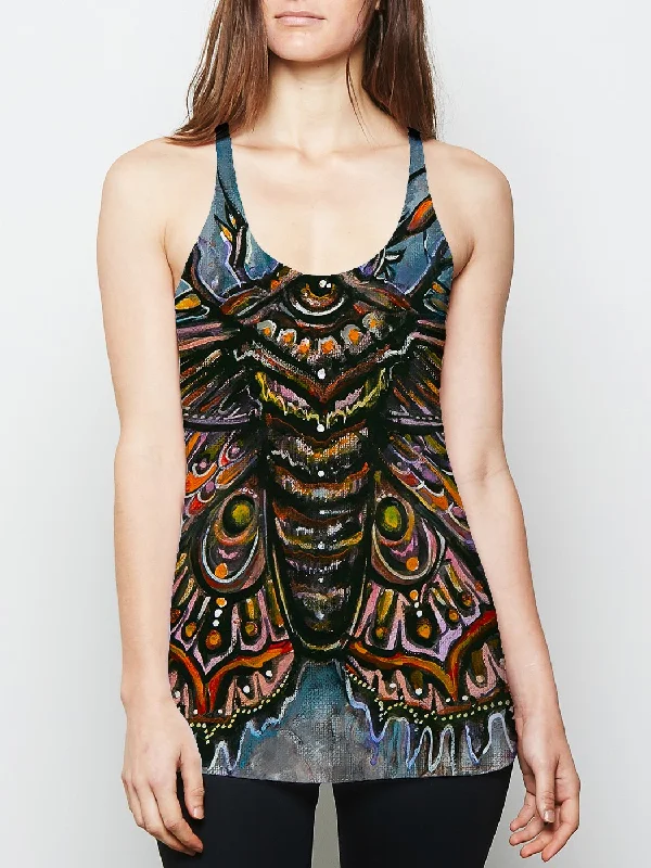 Elegant Clothing For Women Third Eye Moth Racerback Tank