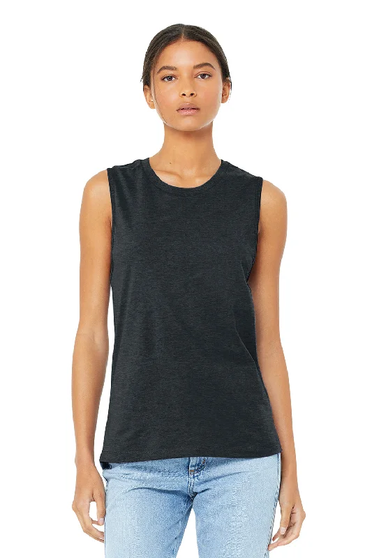 Limited Time Special Offer Bella + Canvas Womens Jersey Muscle Tank Top - Heather Dark Grey