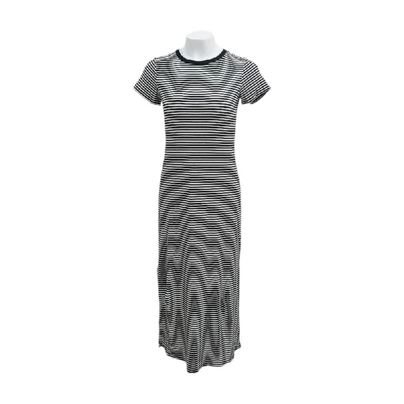 Women's Night-Out Clothes Black Striped Maxi Dress