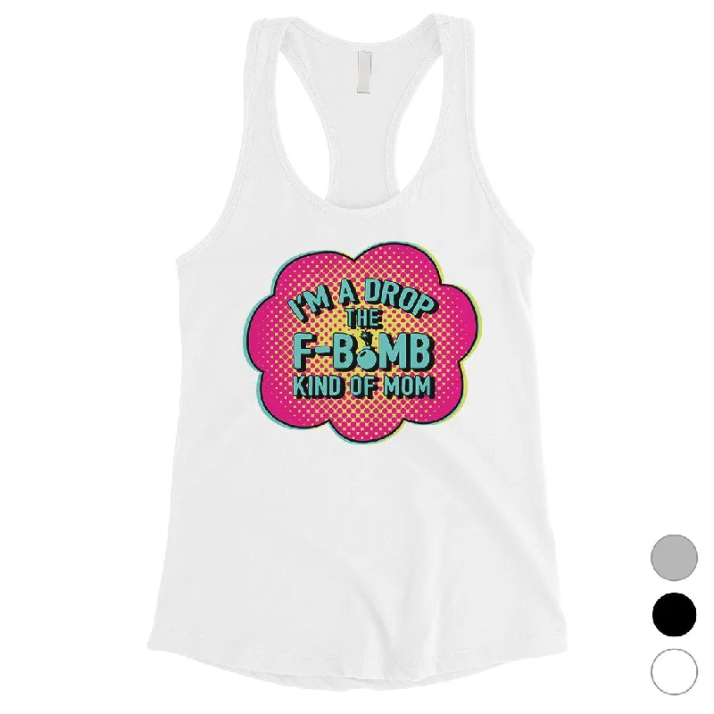 Chic Women's Outfit F-Bomb Mom Womens Mother's Day Tank Top Funny Workout Mom Gifts