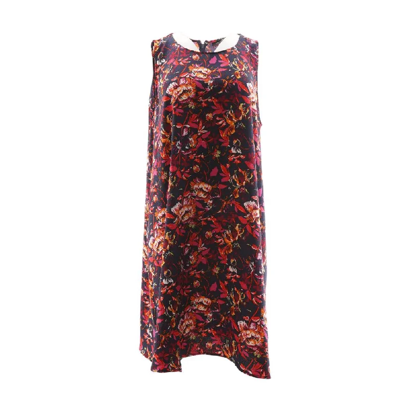 Stylish Outerwear Clothes For Women Multi Floral Midi Dress