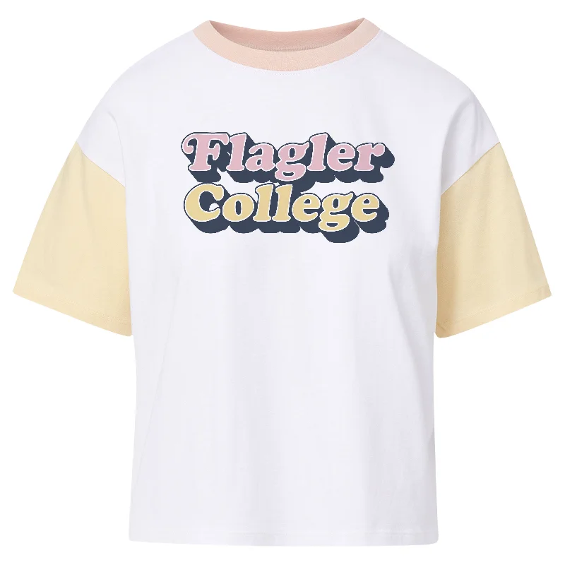 Women's Chic Apparel Brynlee Colorblock Flagler College T-Shirt