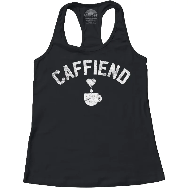 Women's Clothes And Apparel Women's Caffiend Racerback Tank Top