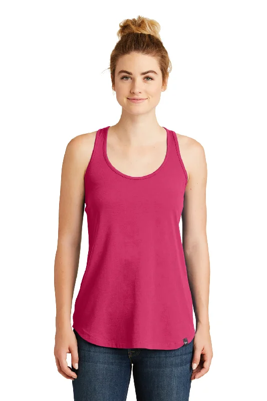 Hot Picks New Era Womens Heritage Tank Top - Deep Pink - Closeout