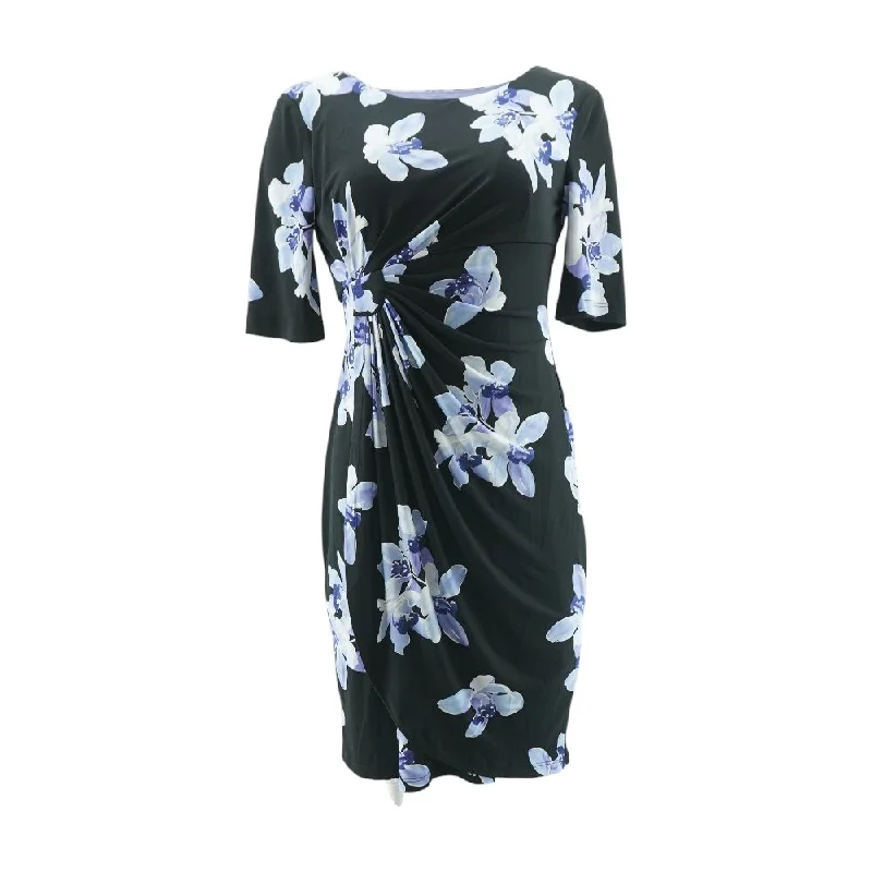 Insane Discount Onslaught Black Floral Midi Dress