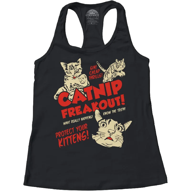 Top Brand Discounts Women's Catnip Freakout Racerback Tank Top