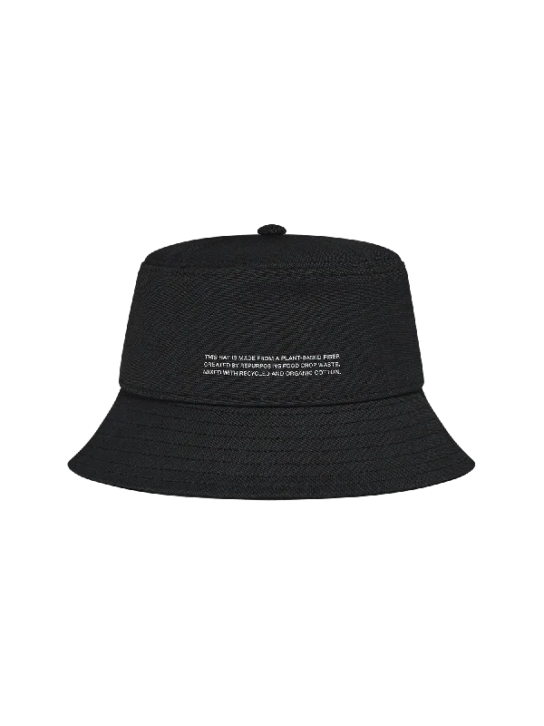 Sustainable Fashion Clothing For Women Oilseed Hemp Bucket Hat—black