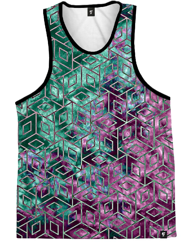 Sleek Style Discounts Cubic Nebula Unisex Tank Top