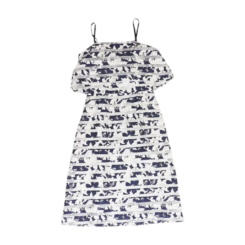 Women's Trendy Casual Clothes Navy Graphic Midi Dress