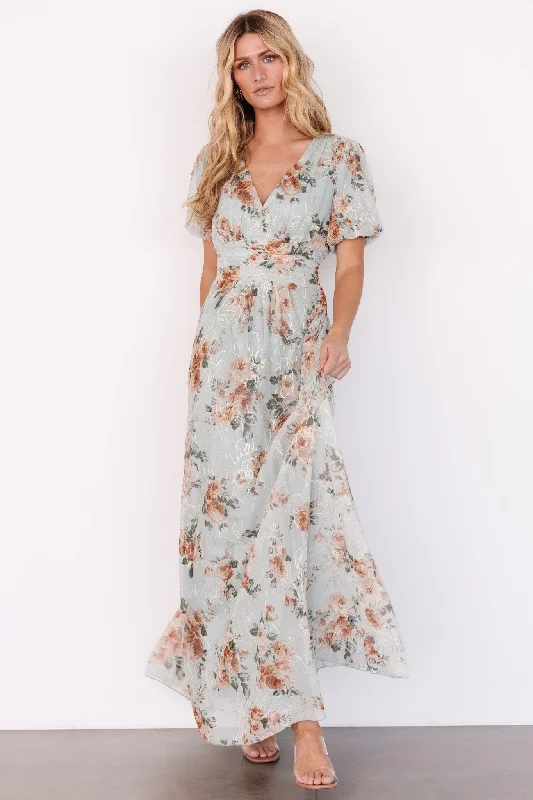 Snag Fabulous Fashion Bargains Ardley Maxi Dress | Sage Floral