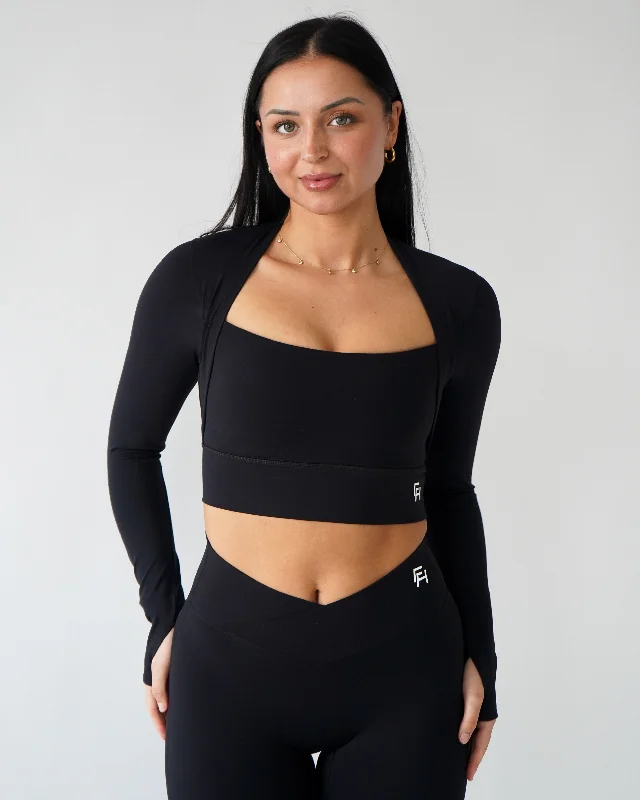 Women's Clothing And Garments Sets Onyx Long Sleeve - Black