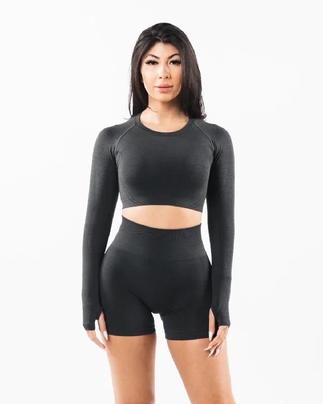 Modish Fashion Discounts Stratus LS Crop - Shadow