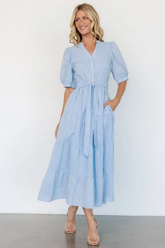 Vintage-Modern Style Offers Camille Maxi Dress | Light Blue