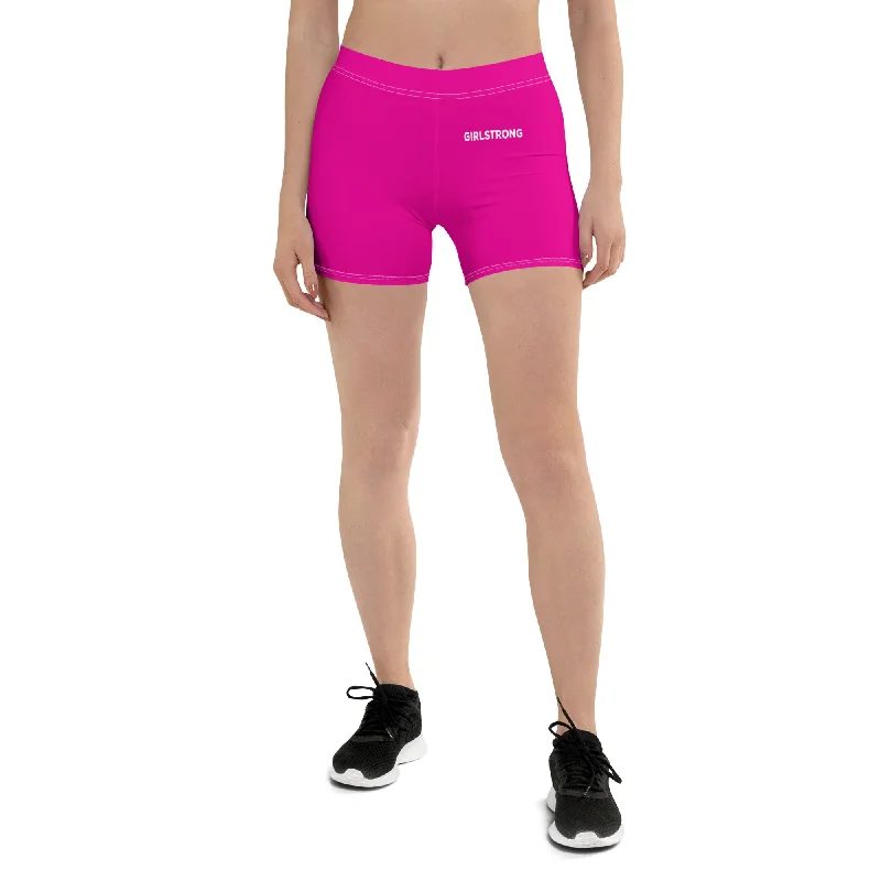 Elegant Women's Attire ELEVATED ESSENTIALS, SLIM AND SCULPT SHORTS POWER PINK