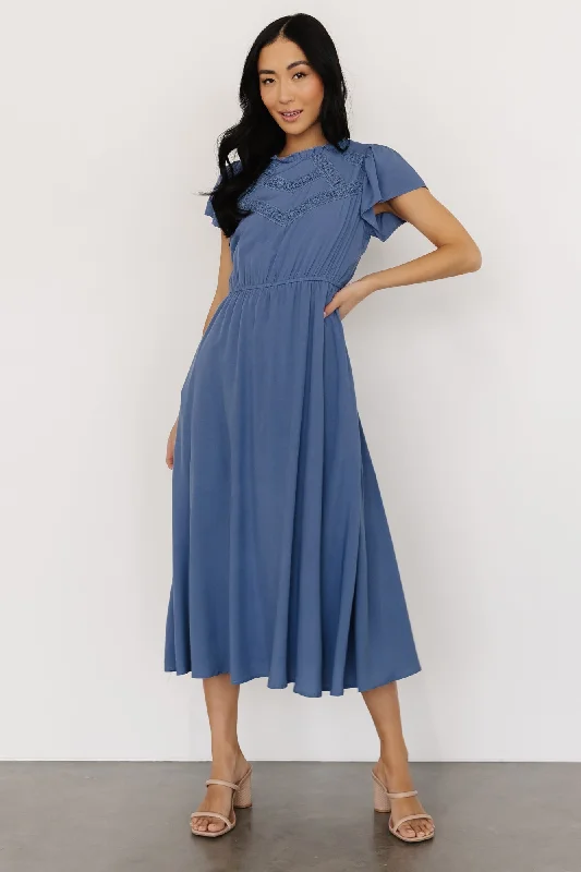 Women's Clothes And Apparel Sets Prestyn Midi Dress | Blue