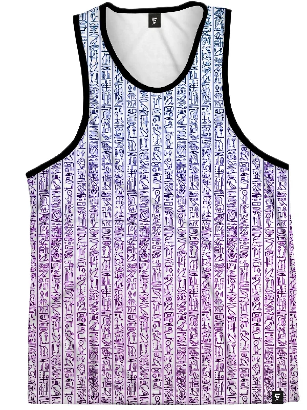 Sophisticated Street Style Offers Egyptian Glyphs (Magenta) Unisex Tank Tops