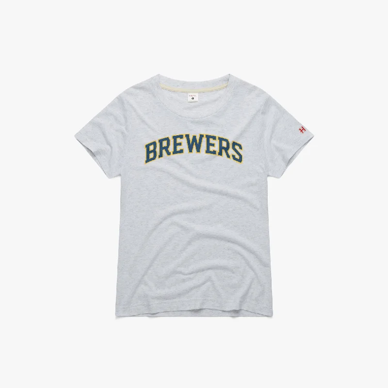 Sporty Fashion Offers Women's Milwaukee Brewers Jersey Logo '20