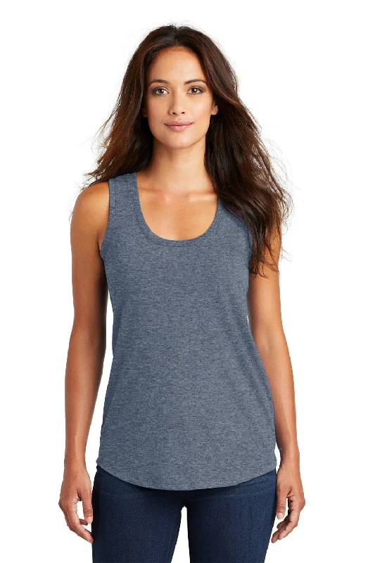 Women's Plus-Size Casual Outfit District Womens Perfect Tri Tank Top - Navy Blue Frost